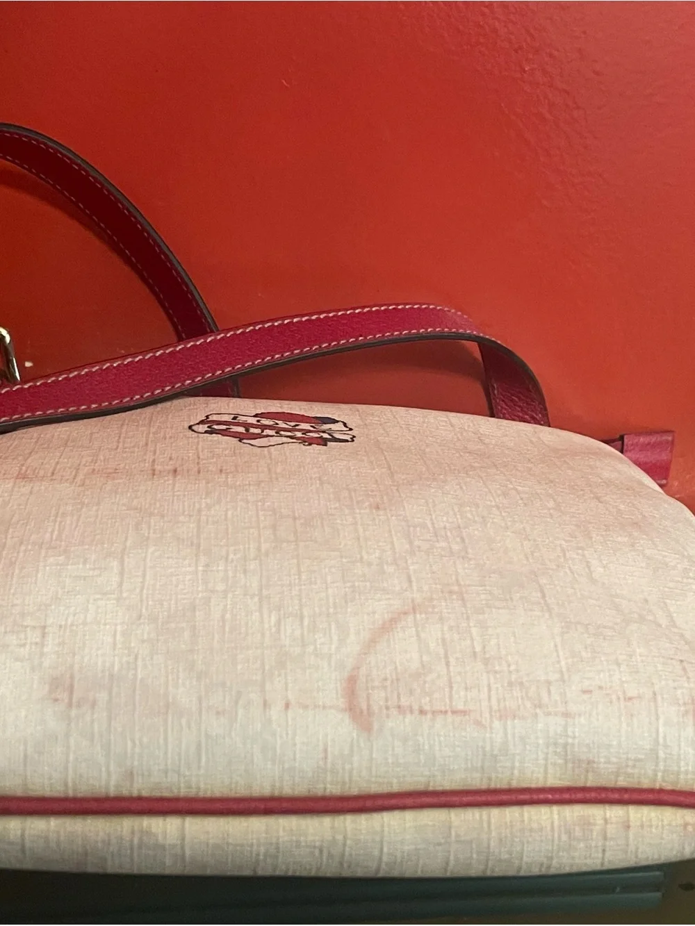 Gucci White GG Love Heart Tattoo Collection Crossbody Bag